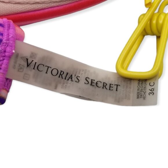 Victoria's Secret Size 36C Knockout Bandeau Swim Top Striped  Convertible - Picture 8 of 10